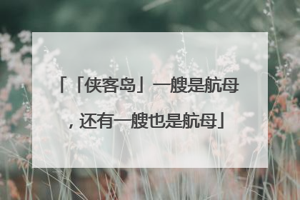 「侠客岛」一艘是航母，还有一艘也是航母