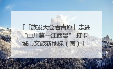 「旅发大会看青原」走进“山川第一江西景” 打卡城市文旅新地标（图）