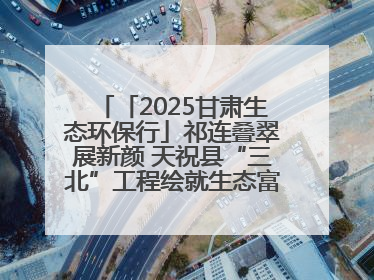 「2025甘肃生态环保行」祁连叠翠展新颜 天祝县“三北”工程绘就生态富民双赢画卷