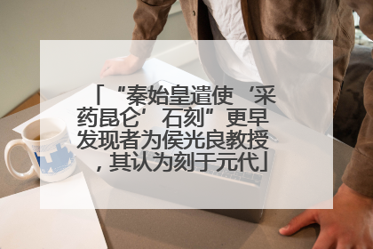 “秦始皇遣使‘采药昆仑’石刻”更早发现者为侯光良教授，其认为刻于元代