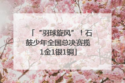 “羽球旋风”！石鼓少年全国总决赛揽1金1银1铜