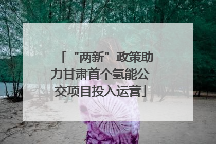 “两新”政策助力甘肃首个氢能公交项目投入运营