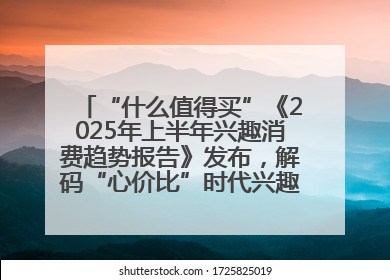 “什么值得买”《2025年上半年兴趣消费趋势报告》发布，解码“心价比”时代兴趣消费新范式