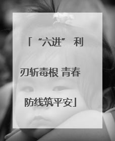“六进” 利刃斩毒根 青春防线筑平安