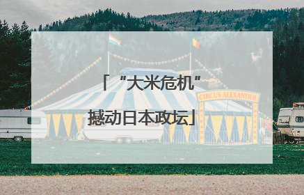 “大米危机”撼动日本政坛