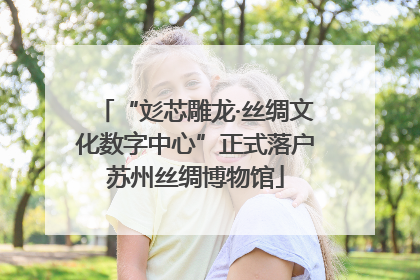 “彣芯雕龙·丝绸文化数字中心”正式落户苏州丝绸博物馆