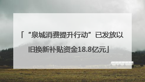 “泉城消费提升行动”已发放以旧换新补贴资金18.8亿元
