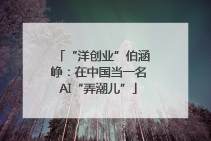 “洋创业”伯涵峥：在中国当一名AI“弄潮儿”