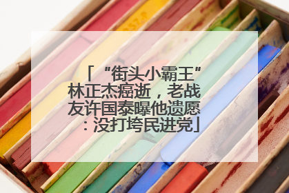 “街头小霸王”林正杰癌逝，老战友许国泰曝他遗愿：没打垮民进党