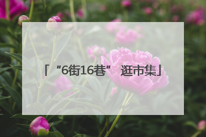 “6街16巷” 逛市集