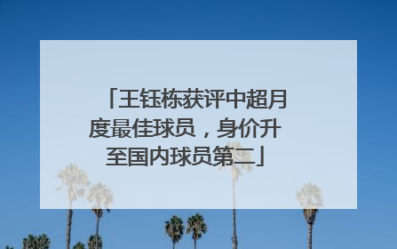 王钰栋获评中超月度最佳球员，身价升至国内球员第二