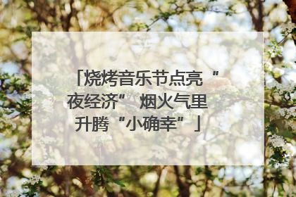 烧烤音乐节点亮“夜经济” 烟火气里升腾“小确幸”