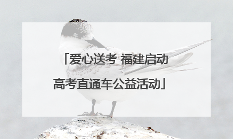 爱心送考 福建启动高考直通车公益活动