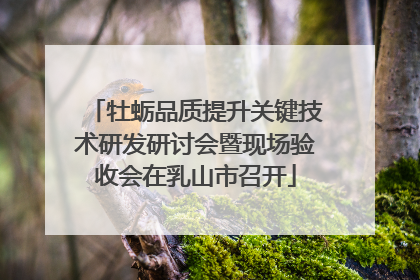 牡蛎品质提升关键技术研发研讨会暨现场验收会在乳山市召开