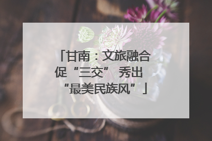 甘南：文旅融合促“三交” 秀出“最美民族风”