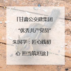 甘肃公交建集团“优秀共产党员”朱国学：匠心践初心 担当筑坦途