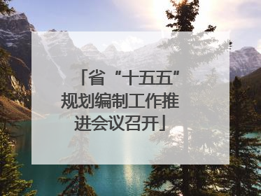 省“十五五”规划编制工作推进会议召开