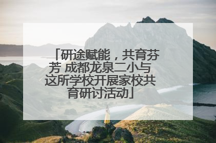 研途赋能，共育芬芳 成都龙泉二小与这所学校开展家校共育研讨活动