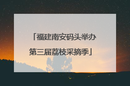 福建南安码头举办第三届荔枝采摘季