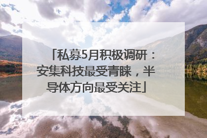 私募5月积极调研：安集科技最受青睐，半导体方向最受关注