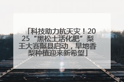 科技助力抗天灾！2025“黑松土活化肥”梨王大赛隰县启动，旱地香梨种植迎来新希望
