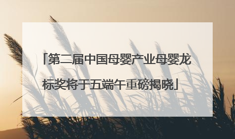 第二届中国母婴产业母婴龙标奖将于五端午重磅揭晓
