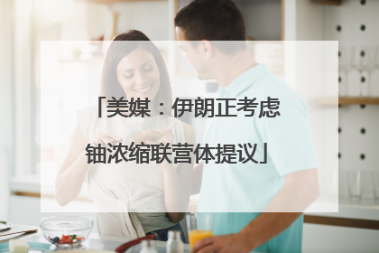 美媒：伊朗正考虑铀浓缩联营体提议