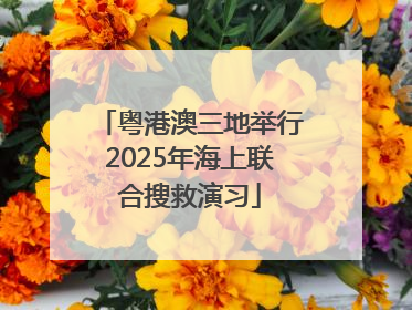 粤港澳三地举行2025年海上联合搜救演习
