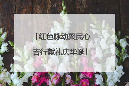 红色脉动聚民心 吉行献礼庆华诞