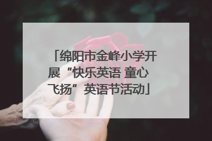 绵阳市金峰小学开展“快乐英语 童心飞扬”英语节活动