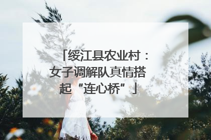 绥江县农业村：女子调解队真情搭起“连心桥”