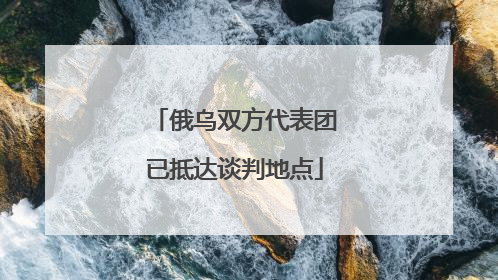 俄乌双方代表团已抵达谈判地点