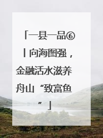 一县一品⑥丨向海图强，金融活水滋养舟山“致富鱼”