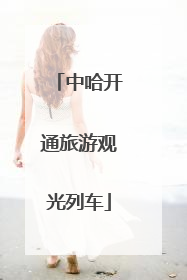 中哈开通旅游观光列车