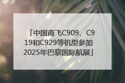 中国商飞C909、C919和C929等机型参加2025年巴黎国际航展