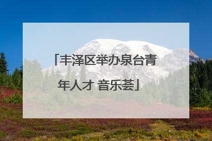 丰泽区举办泉台青年人才 音乐荟