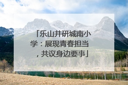 乐山井研城南小学：展现青春担当，共议身边要事