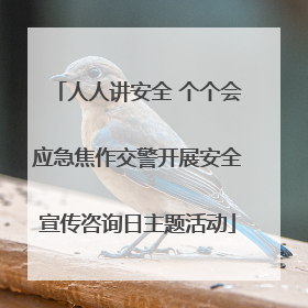 人人讲安全 个个会应急焦作交警开展安全宣传咨询日主题活动
