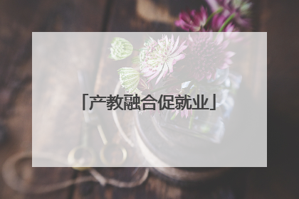 产教融合促就业