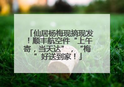 仙居杨梅现摘现发！顺丰航空件“上午寄，当天达”，“梅”好送到家！