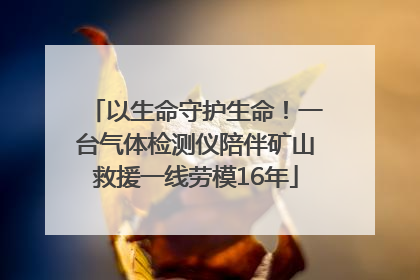 以生命守护生命！一台气体检测仪陪伴矿山救援一线劳模16年