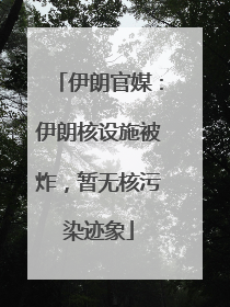 伊朗官媒：伊朗核设施被炸，暂无核污染迹象