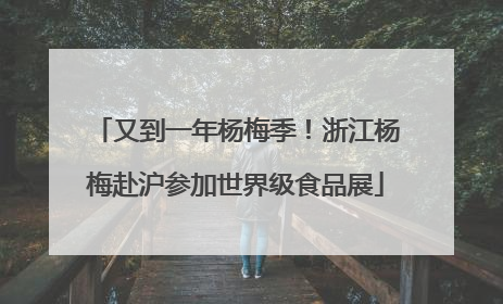 又到一年杨梅季！浙江杨梅赴沪参加世界级食品展