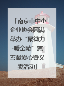 南京市中小企业协会圆满举办“聚微力·暖金陵”慈善献爱心暨义卖活动