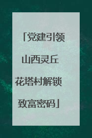 党建引领 山西灵丘花塔村解锁致富密码