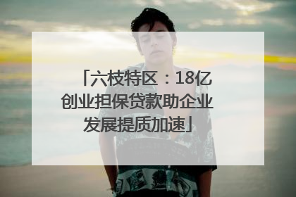 六枝特区：18亿创业担保贷款助企业发展提质加速