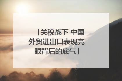 关税战下 中国外贸进出口表现亮眼背后的底气