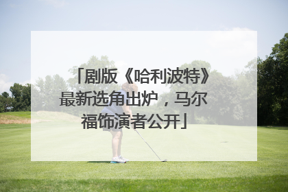剧版《哈利波特》最新选角出炉，马尔福饰演者公开