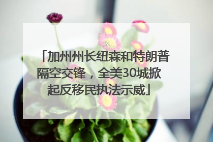 加州州长纽森和特朗普隔空交锋，全美30城掀起反移民执法示威