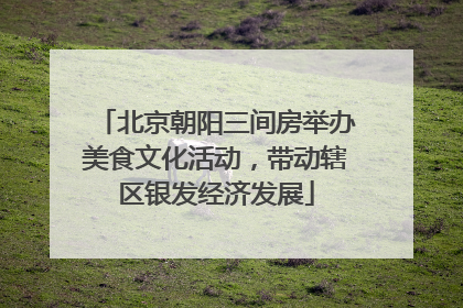 北京朝阳三间房举办美食文化活动，带动辖区银发经济发展